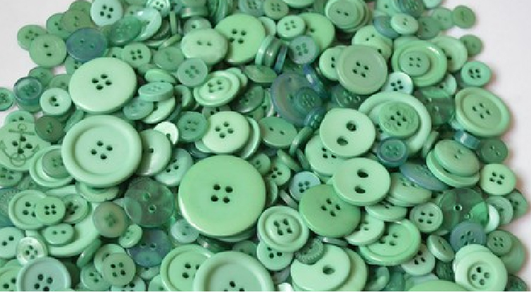 Buttons (Plastic, Metal, Wood, Shell)